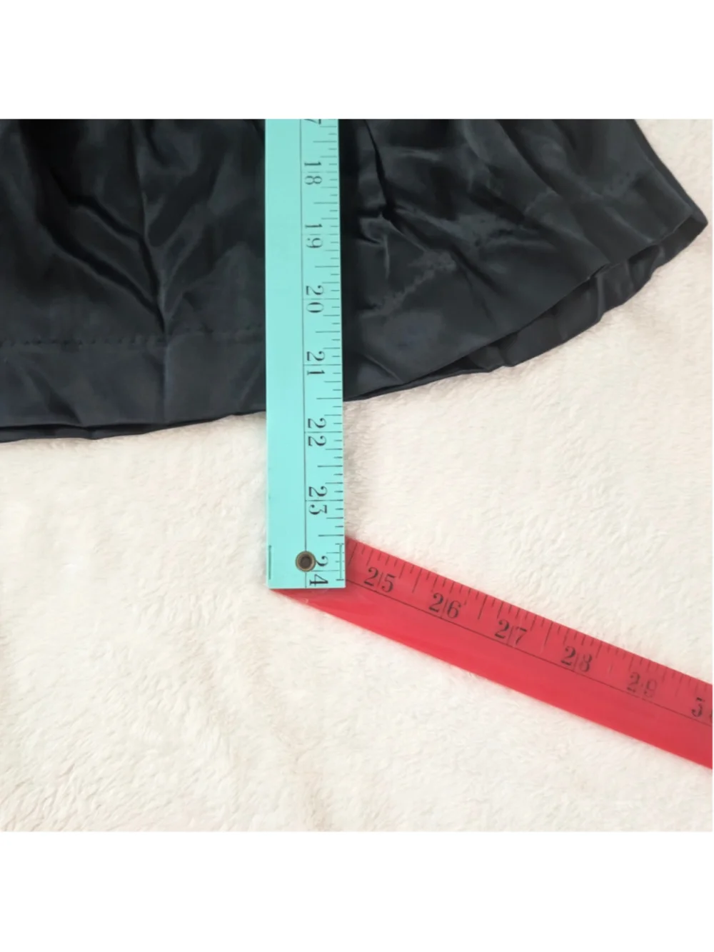 Madewell Shirred Puff-Sleeve Satin Black Top - Small